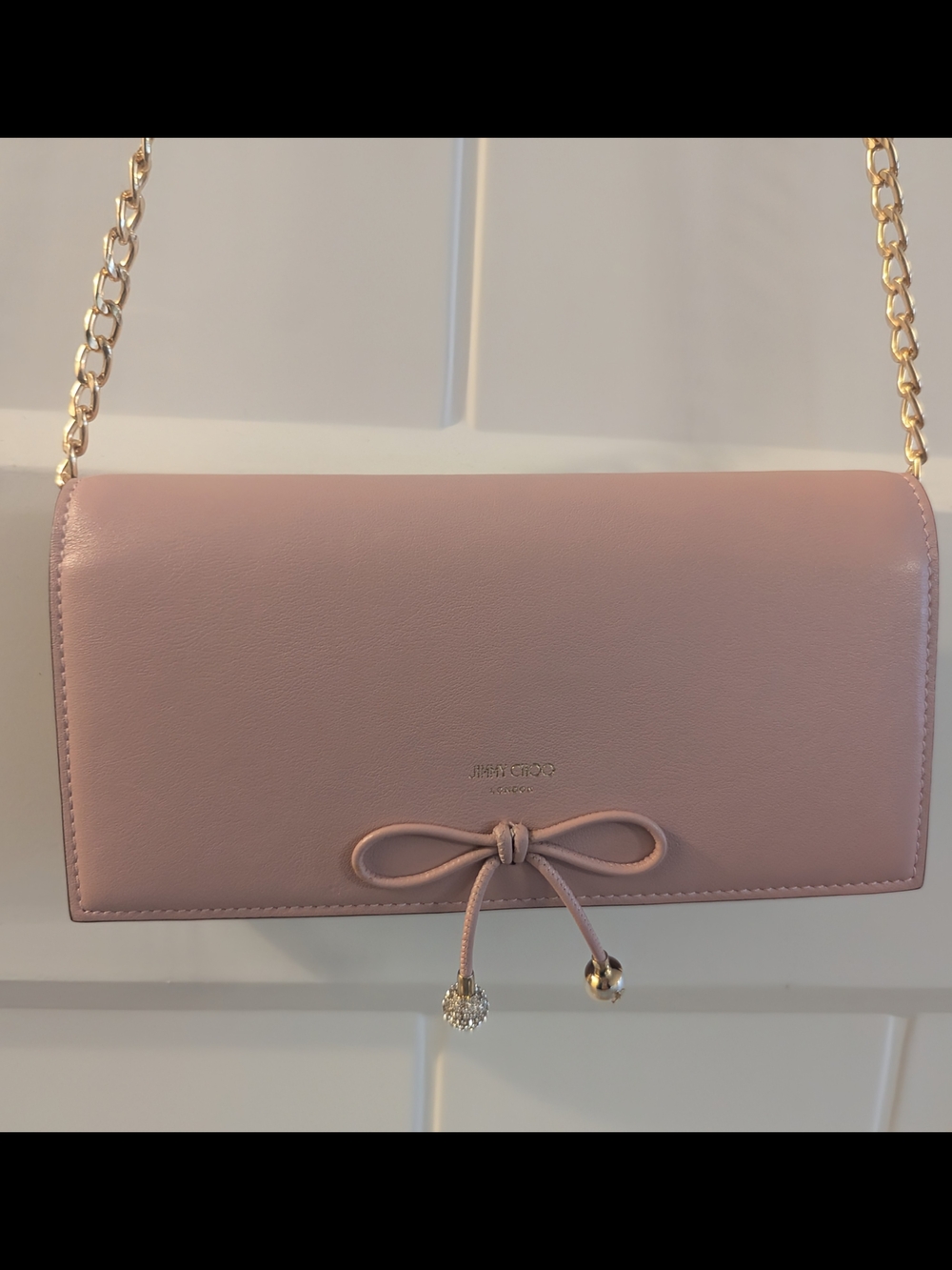 Jimmy Choo Pink Bow Long Wallet